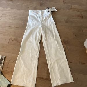 Zara The Marine Straight In off-White Jeans